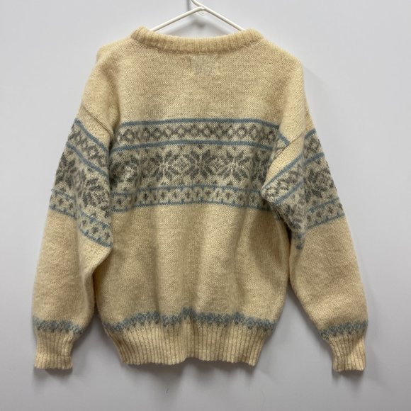 Icelandic Ice-Knit Wool Sweater Size M - Picture 1 of 6